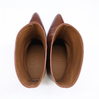 LeTalon ルタロン 【美品】24193820575030 GRISE5.5cm レザーポインテッドルーズショートブーツ シューズ