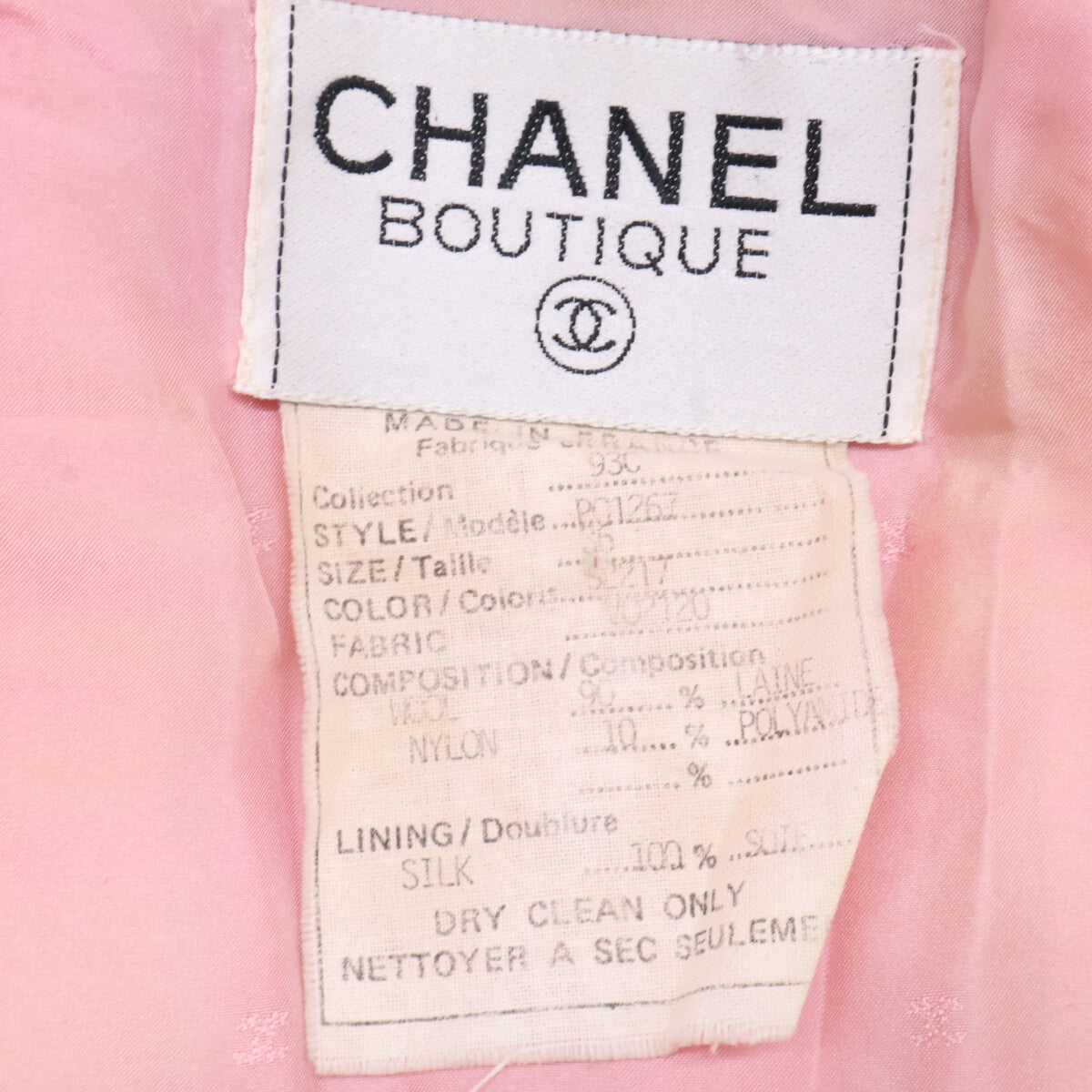 CHANEL Chanel 93C P01267S2217 CC Tweed Jacket Jacket