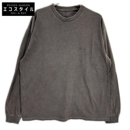 ANCELLM アンセルム ブラウン ANC-CT137-B EMBROIDERY DYED LS T-SHIRT トップス