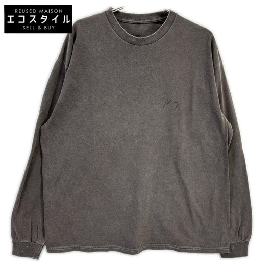 ANCELLM アンセルム ブラウン ANC-CT137-B EMBROIDERY DYED LS T-SHIRT トップス