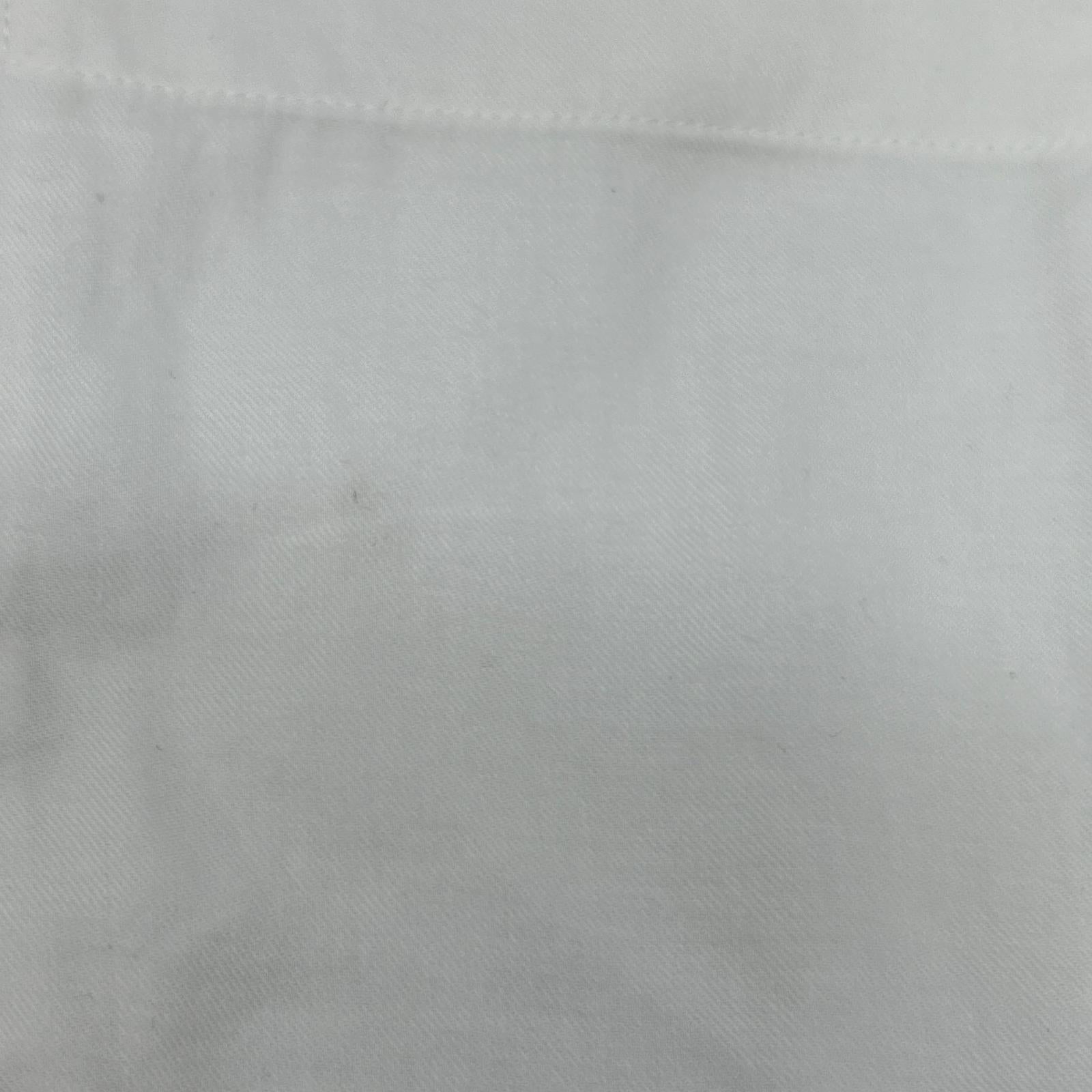 YOKE ヨーク ホワイト GARMENT DYED COTTON SILK TWILL SHIRT トップス