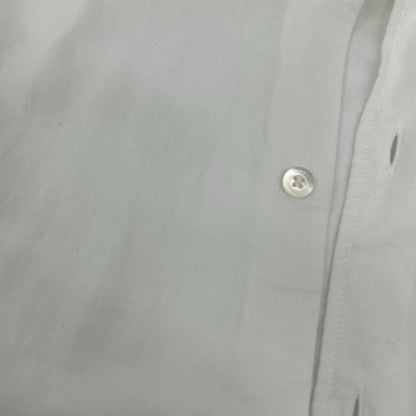 YOKE ヨーク ホワイト GARMENT DYED COTTON SILK TWILL SHIRT トップス
