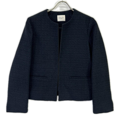 BEAMS ビームス 24SS ネイビー ツイード クルーネック ジャケット ジャケット