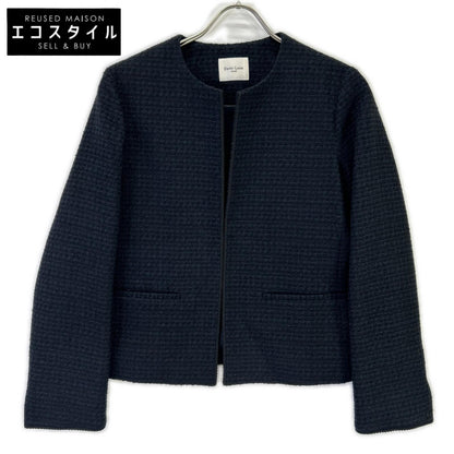 BEAMS ビームス 24SS ネイビー ツイード クルーネック ジャケット ジャケット