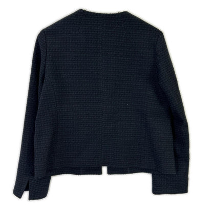 BEAMS ビームス 24SS ネイビー ツイード クルーネック ジャケット ジャケット