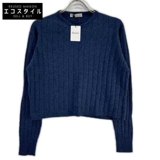 CASIMICO カシミコ CASIー2428 ネイビーMIX カシミヤ100 ニットトップス トップス