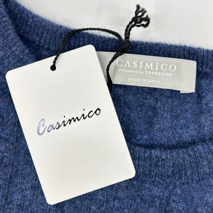 CASIMICO カシミコ CASIー2428 ネイビーMIX カシミヤ100 ニットトップス トップス