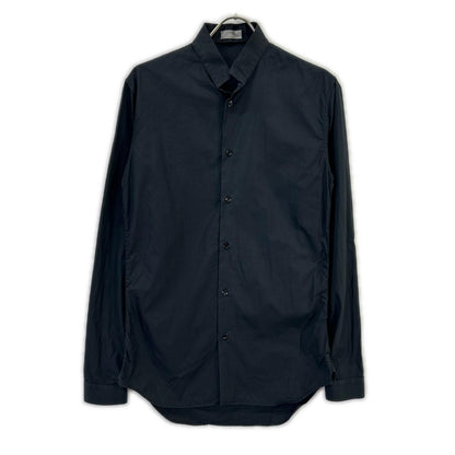 Dior HOMME ディオールオム ネイビー 163C505A1581 スタンドカラー コットンブロード ドレス シャツ トップス