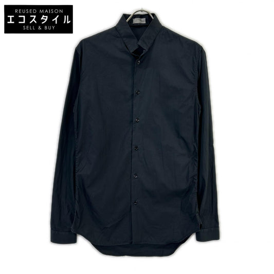 Dior HOMME 迪奥男装 海军蓝 163C505A1581 立领纯棉府绸正装衬衫 上衣