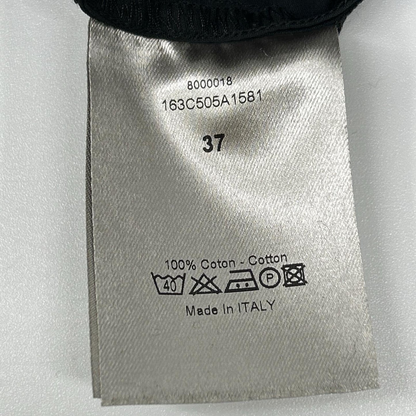 Dior HOMME 迪奥男装 海军蓝 163C505A1581 立领纯棉府绸正装衬衫 上衣