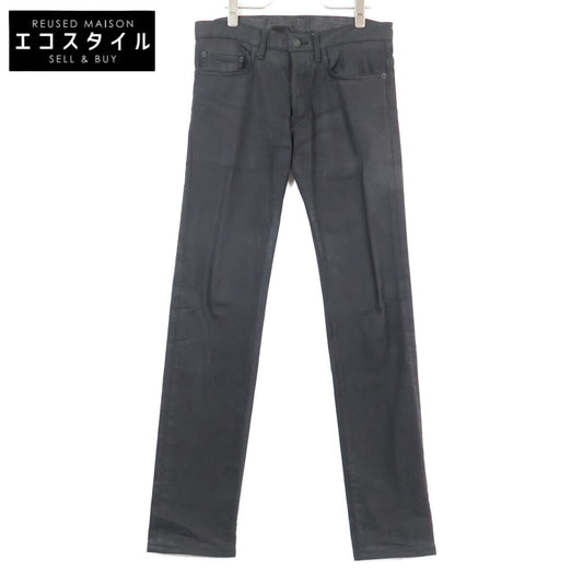Dior HOMME ディオールオム 8H3111080894 08AW クリス期 ナイトフォール ボタンフライ コーティング デニムパンツ ボトムス