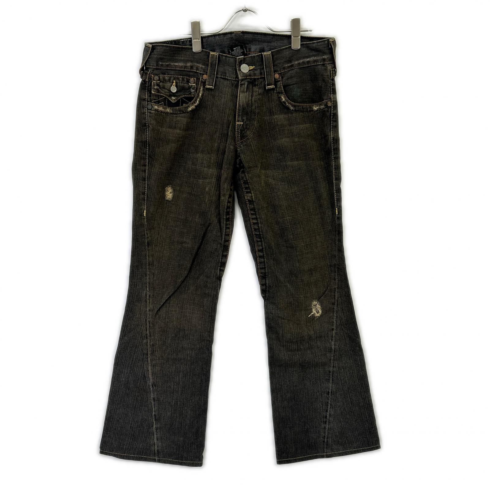 TRUE RELIGION 真实信仰 32803 TRM504 黑色 JOEY 靴型牛仔裤 下装