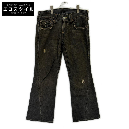 TRUE RELIGION トゥルーレリジョン 32803 TRM504 ブラック JOEY ブーツカット デニムパンツ ボトムス