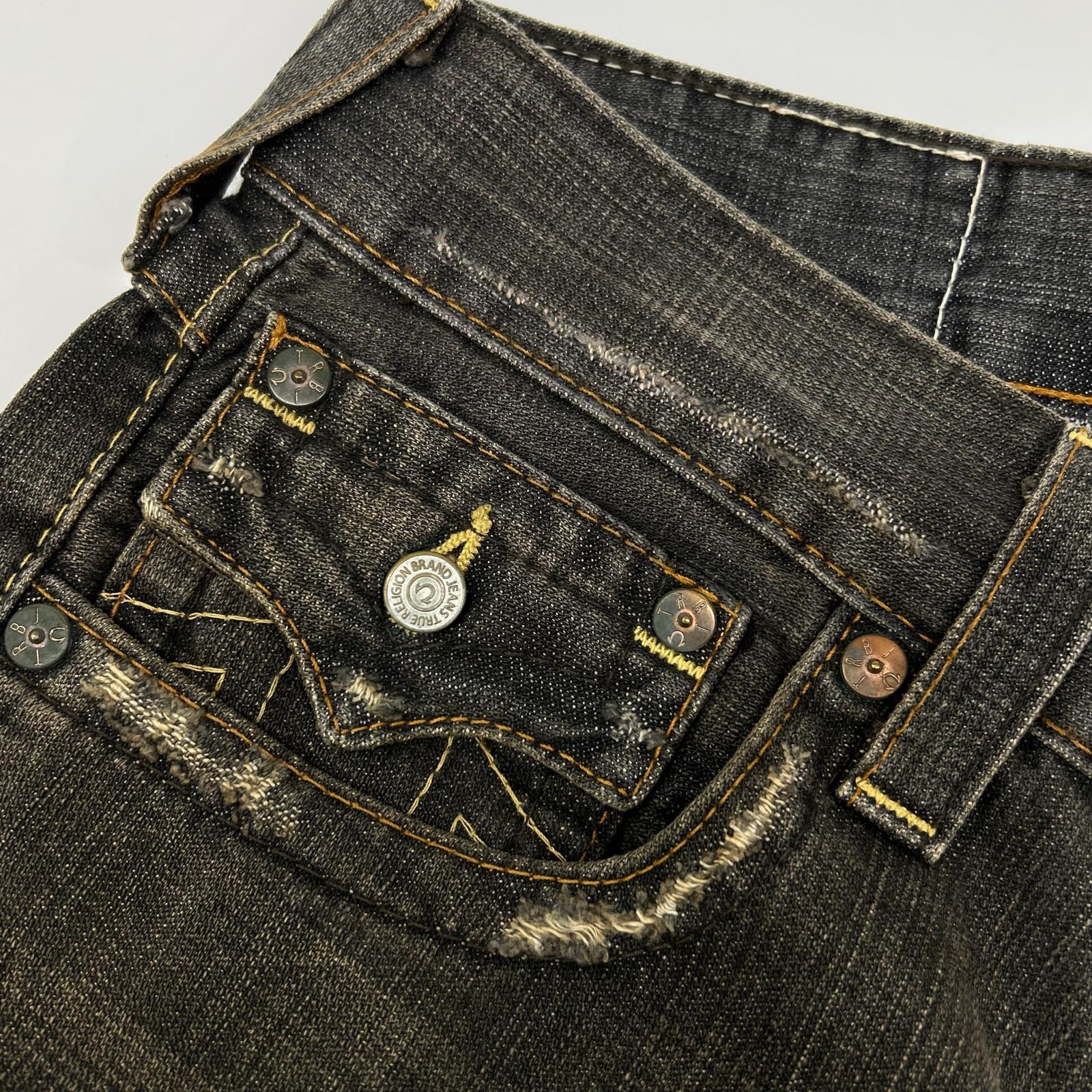 TRUE RELIGION トゥルーレリジョン 32803 TRM504 ブラック JOEY ブーツカット デニムパンツ ボトムス