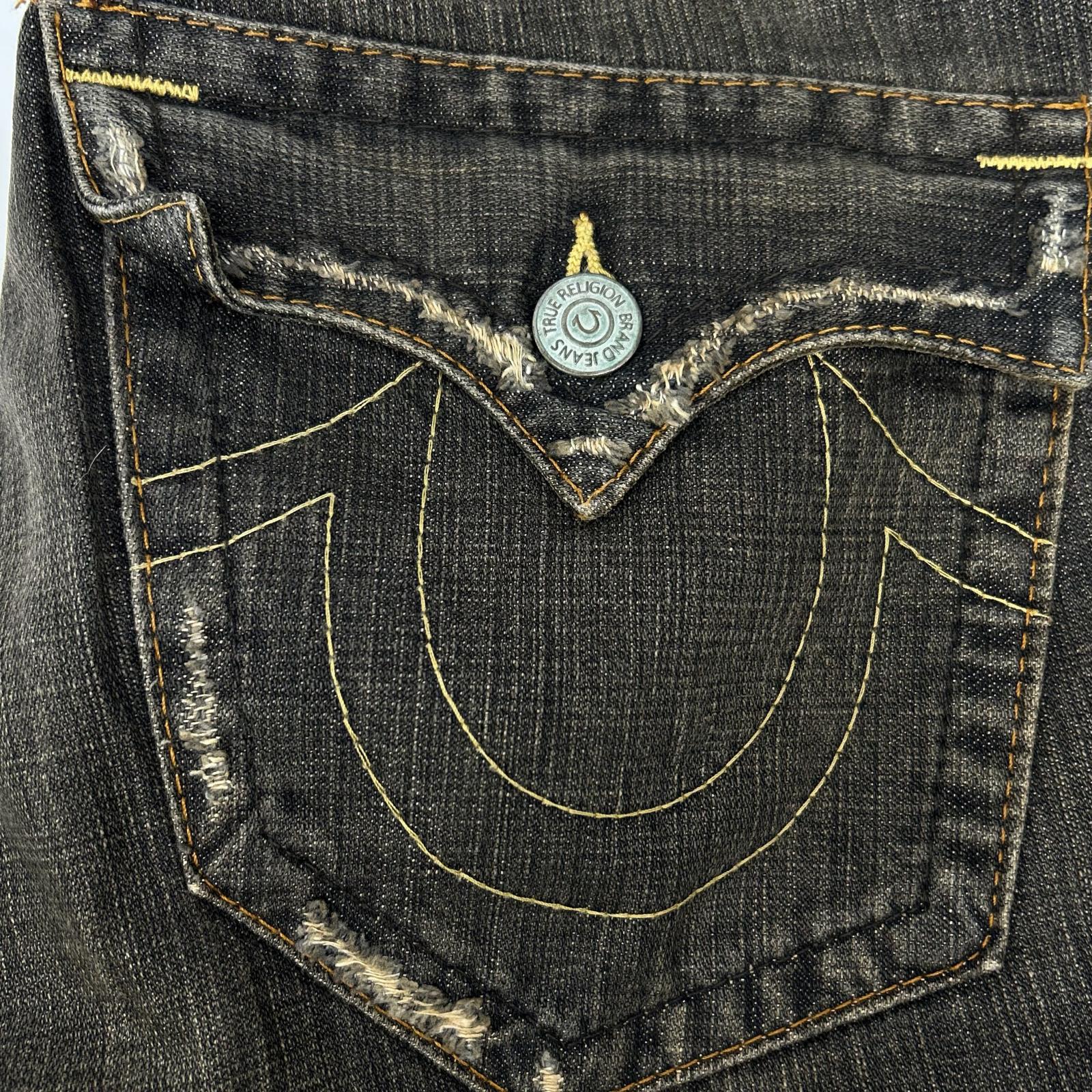 TRUE RELIGION 真实信仰 32803 TRM504 黑色 JOEY 靴型牛仔裤 下装