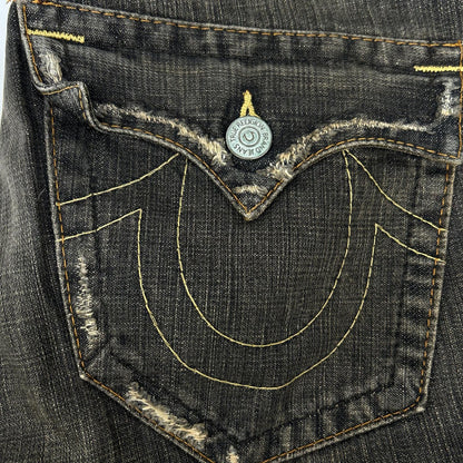 TRUE RELIGION 真实信仰 32803 TRM504 黑色 JOEY 靴型牛仔裤 下装