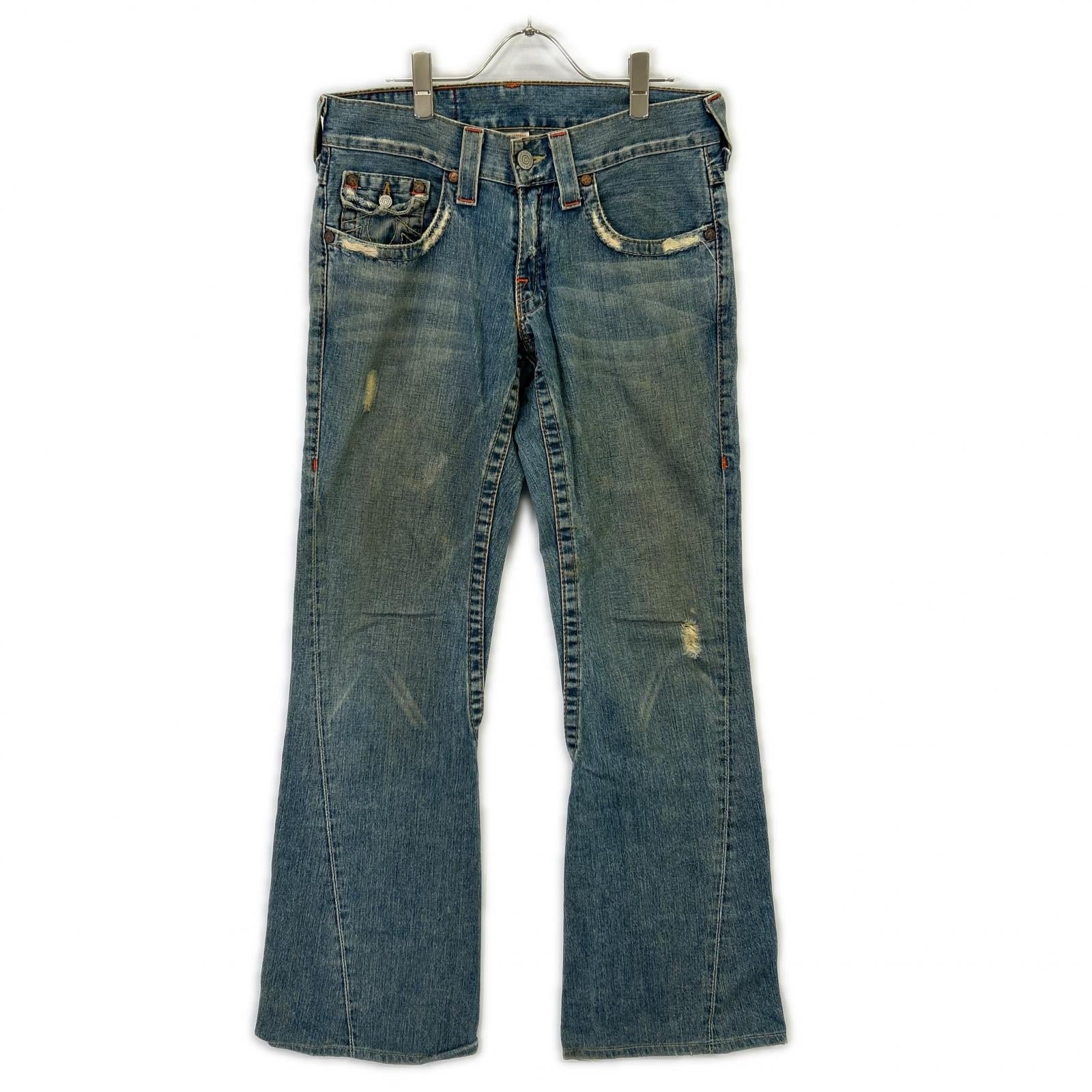 True Religion Joey デニム 32 TRUE RELIGION 600089 04-303 Blue Joey Made in USA Bootcut Denim