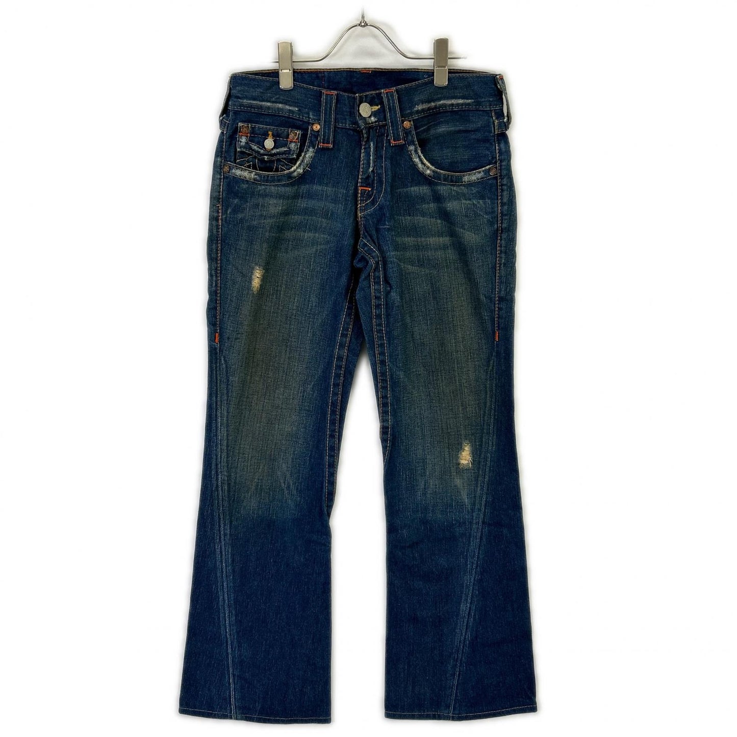 TRUE RELIGION トゥルーレリジョン 600126 04-803 ブルー JOEY USA製 ブーツカット デニムパンツ ボトムス