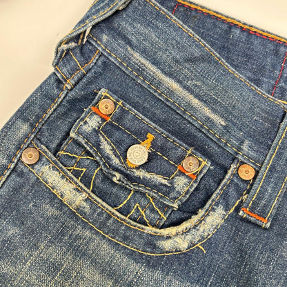 TRUE RELIGION True Religion 600126 04-803 蓝色 JOEY 美国制造 靴型牛仔裤 下装