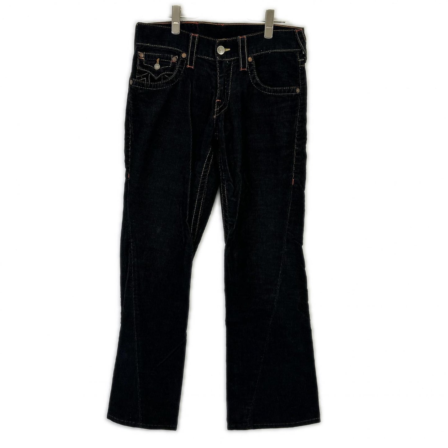 TRUE RELIGION トゥルーレリジョン 11803 TRM386 ブラック ♯803 コーデュロイ ブーツカット パンツ ボトムス