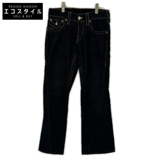 TRUE RELIGION トゥルーレリジョン 11803 TRM386 ブラック ♯803 コーデュロイ ブーツカット パンツ ボトムス