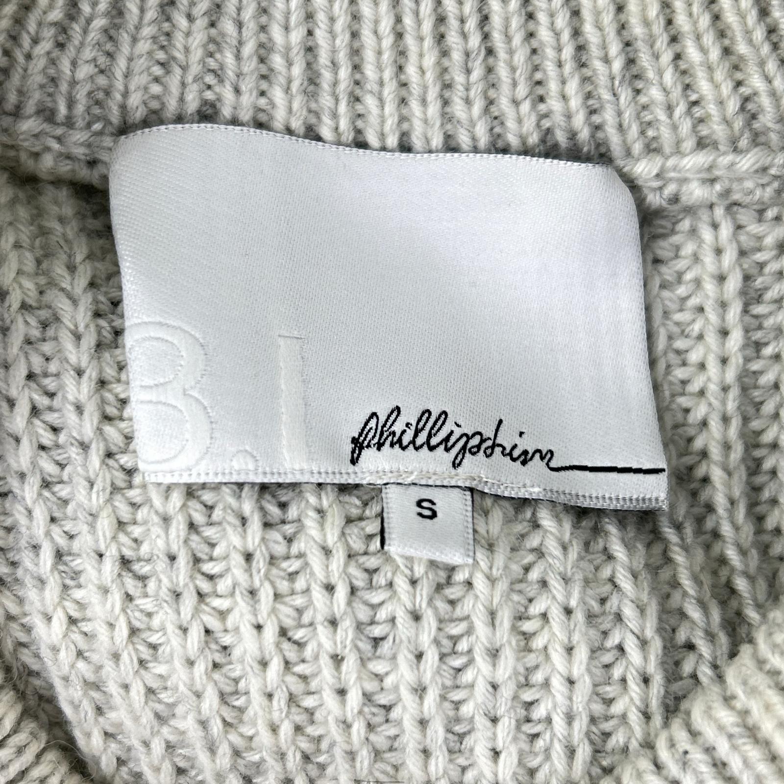3.1 Phillip lim スリーワンフィリップリム ネイビー×アイボリー ケーブル編みニット トップス トップス
