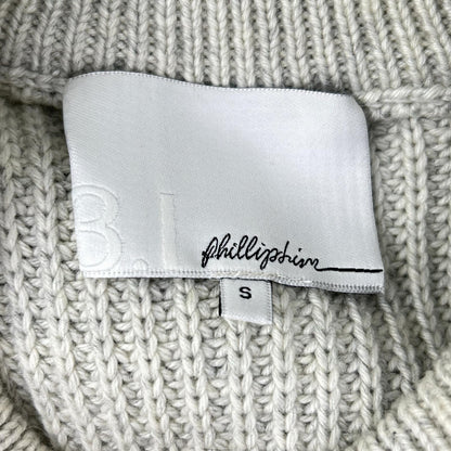 3.1 Phillip lim スリーワンフィリップリム ネイビー×アイボリー ケーブル編みニット トップス トップス