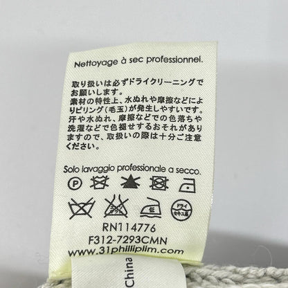 3.1 Phillip lim スリーワンフィリップリム ネイビー×アイボリー ケーブル編みニット トップス トップス
