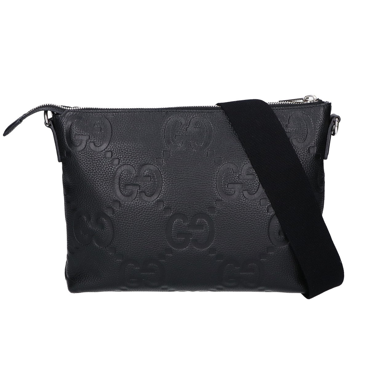 GUCCI ショルダーバッグ GGエンボス レザー ブルー系 696009 GUCCI - グッチ GUCCI 斜め掛けショルダーバッグ クラッチバッグ GG