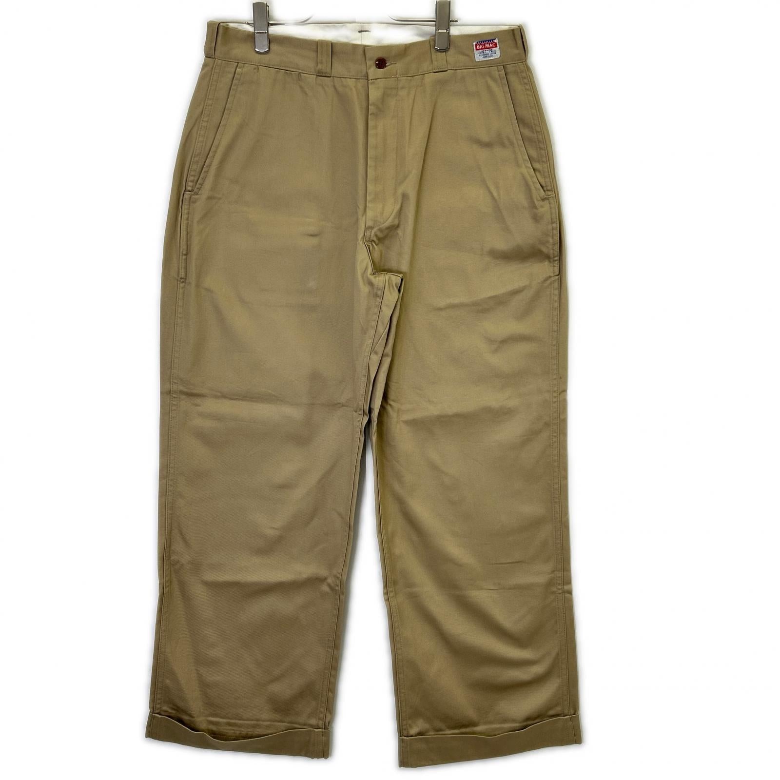 N.Hoolywood エヌハリウッド 2242-PT23-028-W ベージュ × BIG MAC PANTS テーパードシルエット チノパンツ ダブル仕様 ボトムス