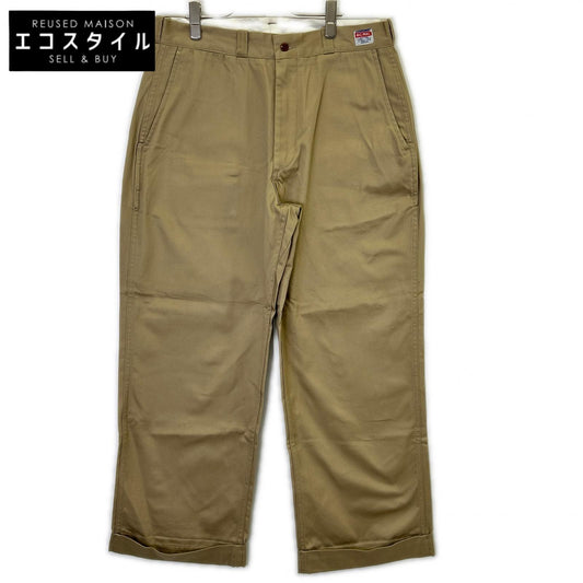 N.Hoolywood エヌハリウッド 2242-PT23-028-W ベージュ × BIG MAC PANTS テーパードシルエット チノパンツ ダブル仕様 ボトムス