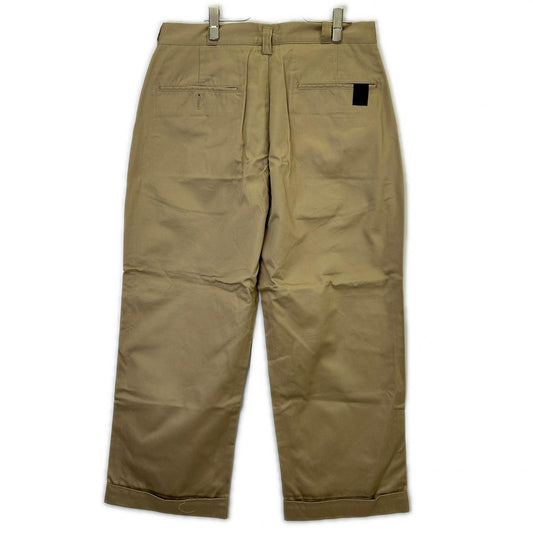 N.Hoolywood エヌハリウッド 2242-PT23-028-W ベージュ × BIG MAC PANTS テーパードシルエット チノパンツ ダブル仕様 ボトムス