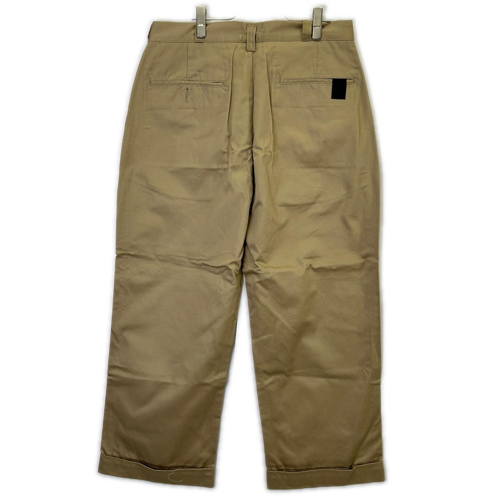 N.Hoolywood エヌハリウッド 2242-PT23-028-W ベージュ × BIG MAC PANTS テーパードシルエット チノパンツ ダブル仕様 ボトムス