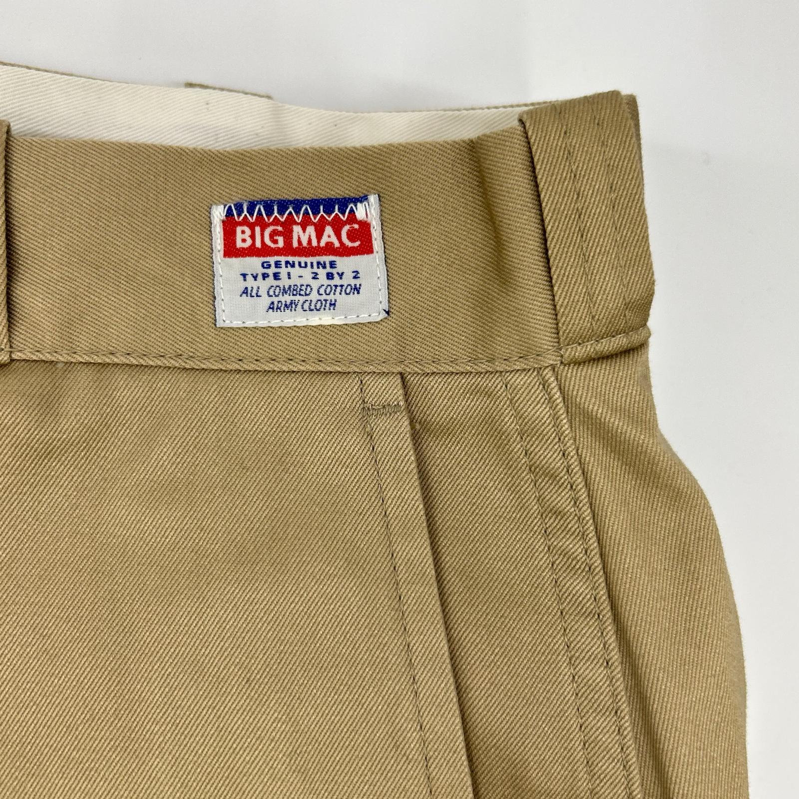 N.Hoolywood エヌハリウッド 2242-PT23-028-W ベージュ × BIG MAC PANTS テーパードシルエット チノパンツ ダブル仕様 ボトムス