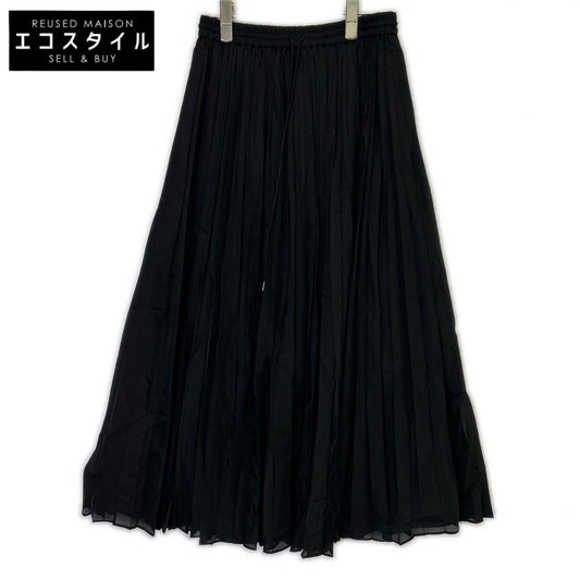 DPAREILL デパリエ B1151AFS233A ブラック ORGANDY PLEATS SKIRT スカート