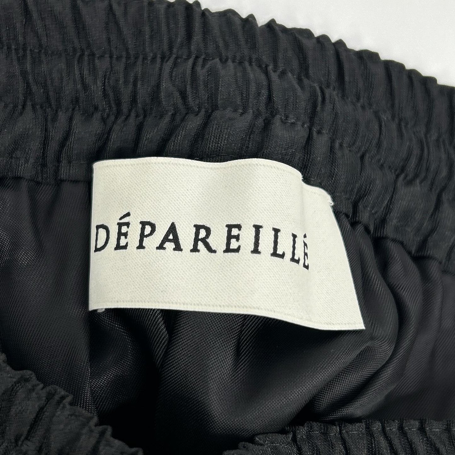 DPAREILL デパリエ B1151AFS233A ブラック ORGANDY PLEATS SKIRT スカート