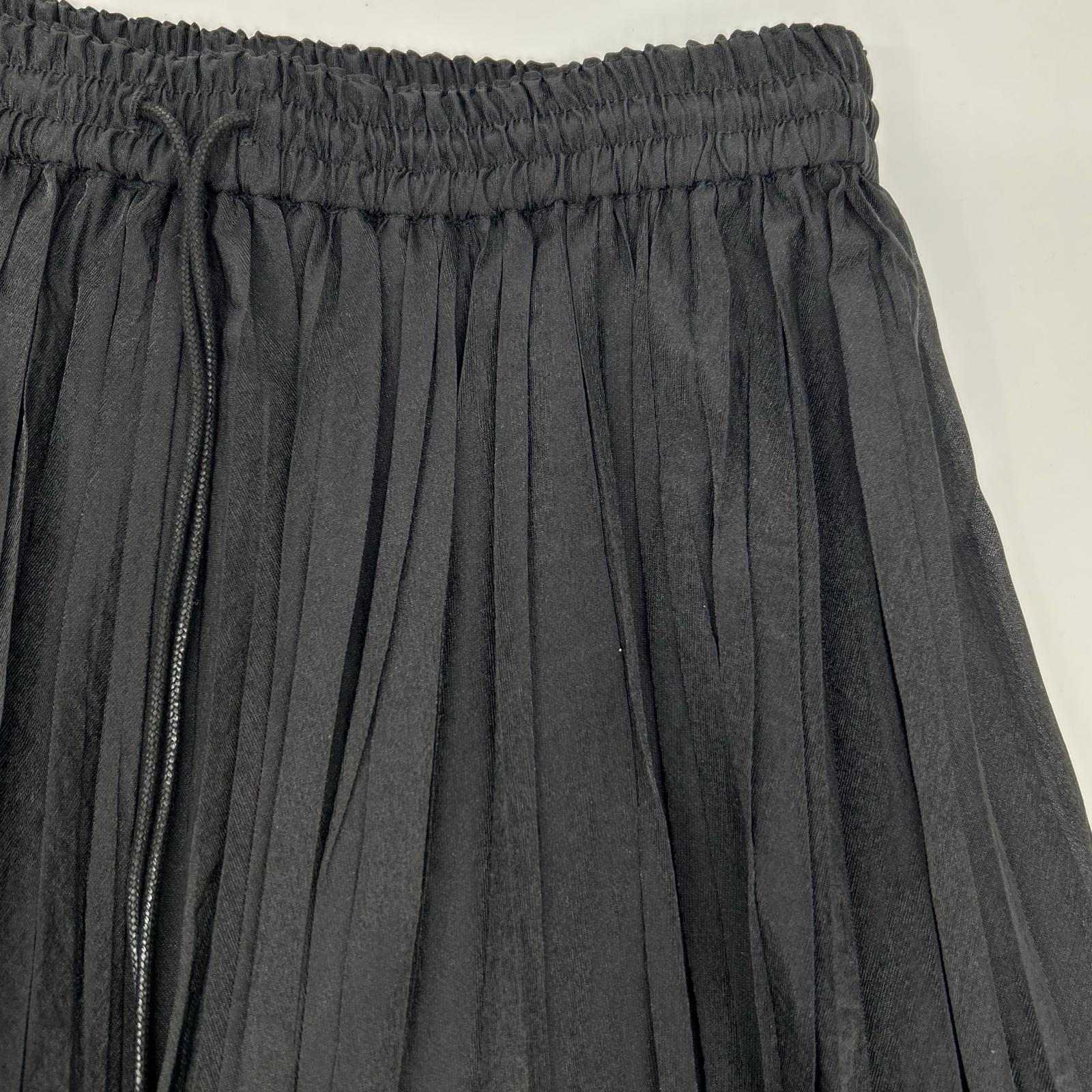 DPAREILL デパリエ B1151AFS233A ブラック ORGANDY PLEATS SKIRT スカート