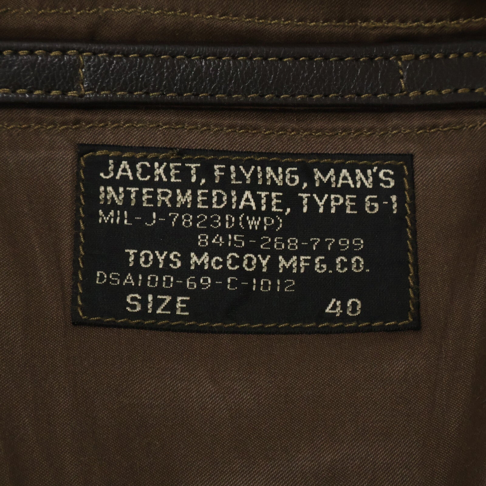 TOYS McCOY PRODUCT 玩具麦考伊产品 TMJ2318 MIL-J-7823D 史蒂夫·麦昆款G-1飞行夹克 夹克