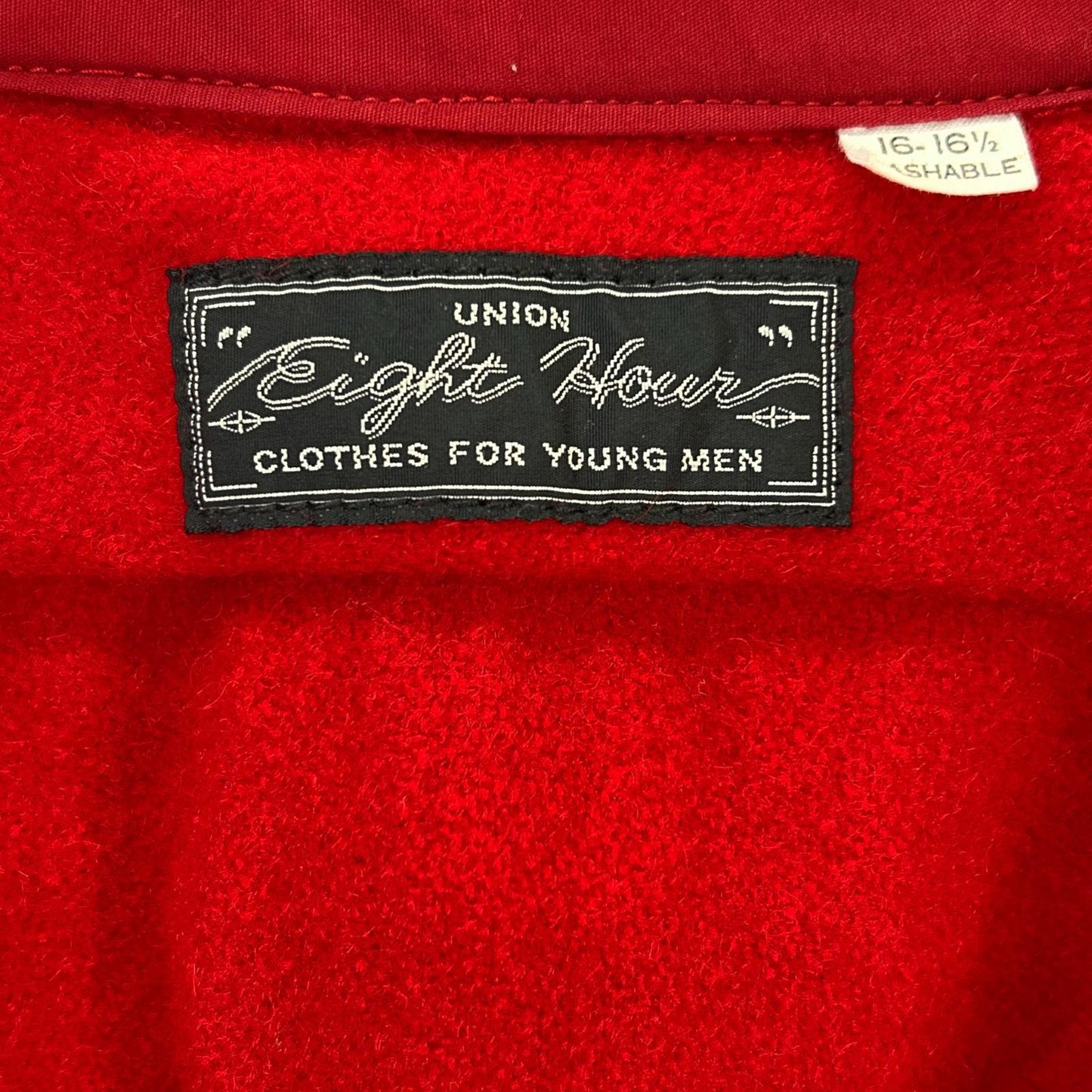 THE REAL MCCOY'S ザリアルマッコイズ 【8HOUR UNION】レッド ウール CPOシャツ トップス