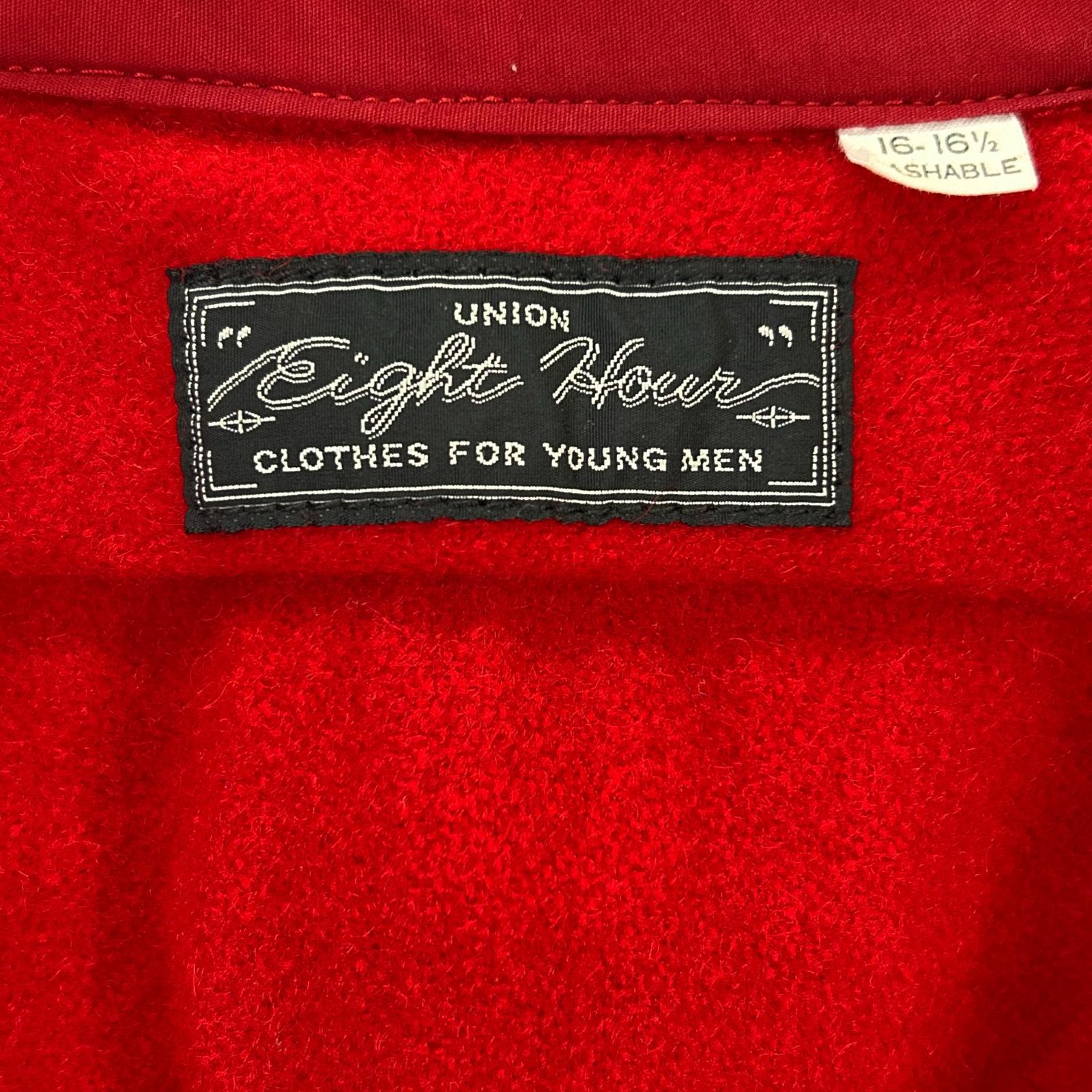 THE REAL MCCOY'S ザリアルマッコイズ 【8HOUR UNION】レッド ウール CPOシャツ トップス