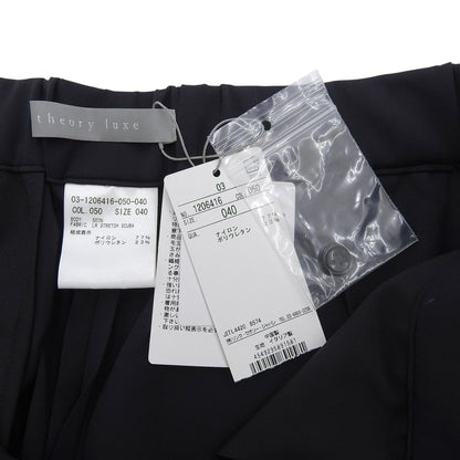 theory luxe セオリーリュクス 未使用 SEON LW STRETCH SCUBA パンツ ボトムス レディース ネイビー 40 03-1206416 ボトムス