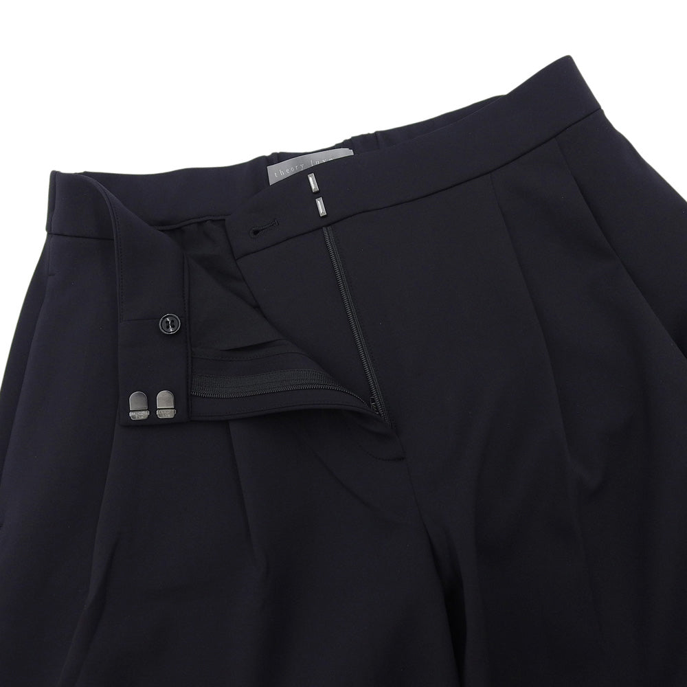 theory luxe セオリーリュクス 未使用 SEON LW STRETCH SCUBA パンツ ボトムス レディース ネイビー 40 03-1206416 ボトムス