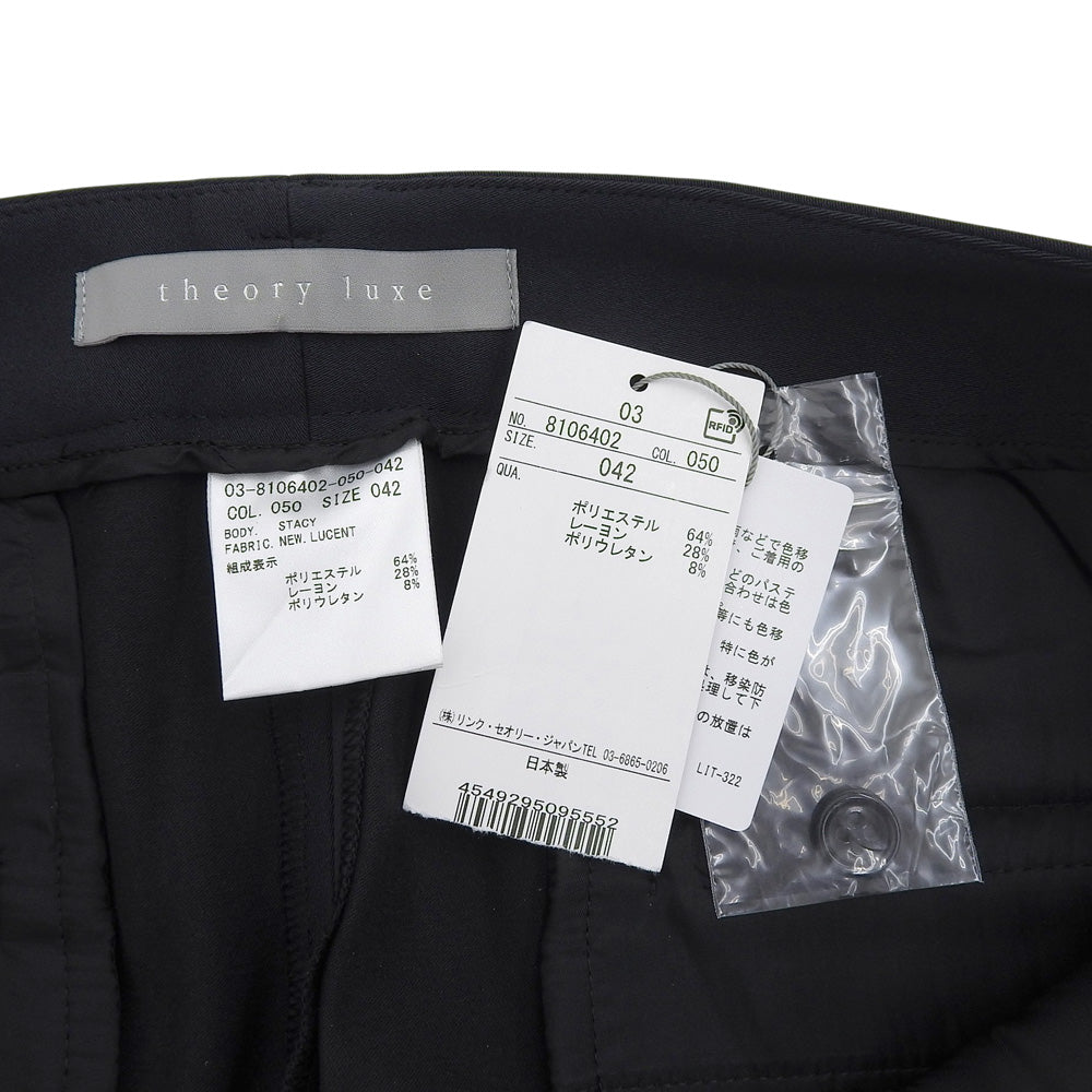 Theory Luxe Stacy New Lucent pants, like new, women's navy, size 42, 03-8106402