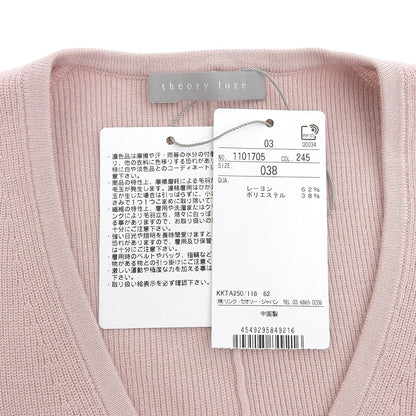 theory luxe セオリーリュクス 未使用 TOVI SNOW リブニット カットソー トップス レディース ピンク 38 03-1101705 トップス