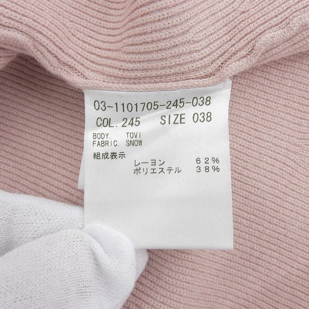 theory luxe セオリーリュクス 未使用 TOVI SNOW リブニット カットソー トップス レディース ピンク 38 03-1101705 トップス