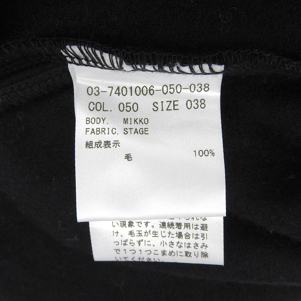 theory luxe セオリーリュクス 新品同様 MIKKO STAGE ウール 長袖トップス レディース ブラック 38 03-7401006 トップス