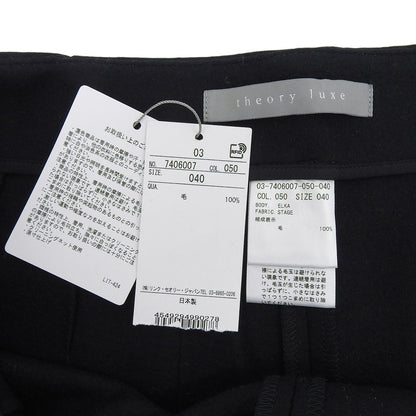 theory luxe セオリーリュクス 新品同様 ELKA STAGE ウール パンツ ボトムス レディース ブラック 40 03-7406007 ボトムス
