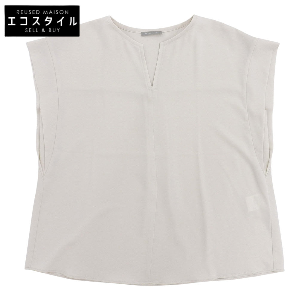Theory Luxe Delma Heavy Pearl top, like new, women's ivory, size 38, 03-8108287