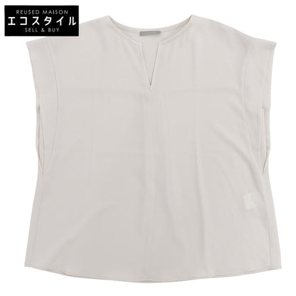 Theory Luxe Delma Heavy Pearl top, like new, women's ivory, size 38, 03-8108287