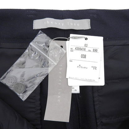 theory luxe セオリーリュクス 新品同様 DOLINA SAXONY SOFT パンツ ボトムス レディース ネイビー 38 03-4306416 ボトムス